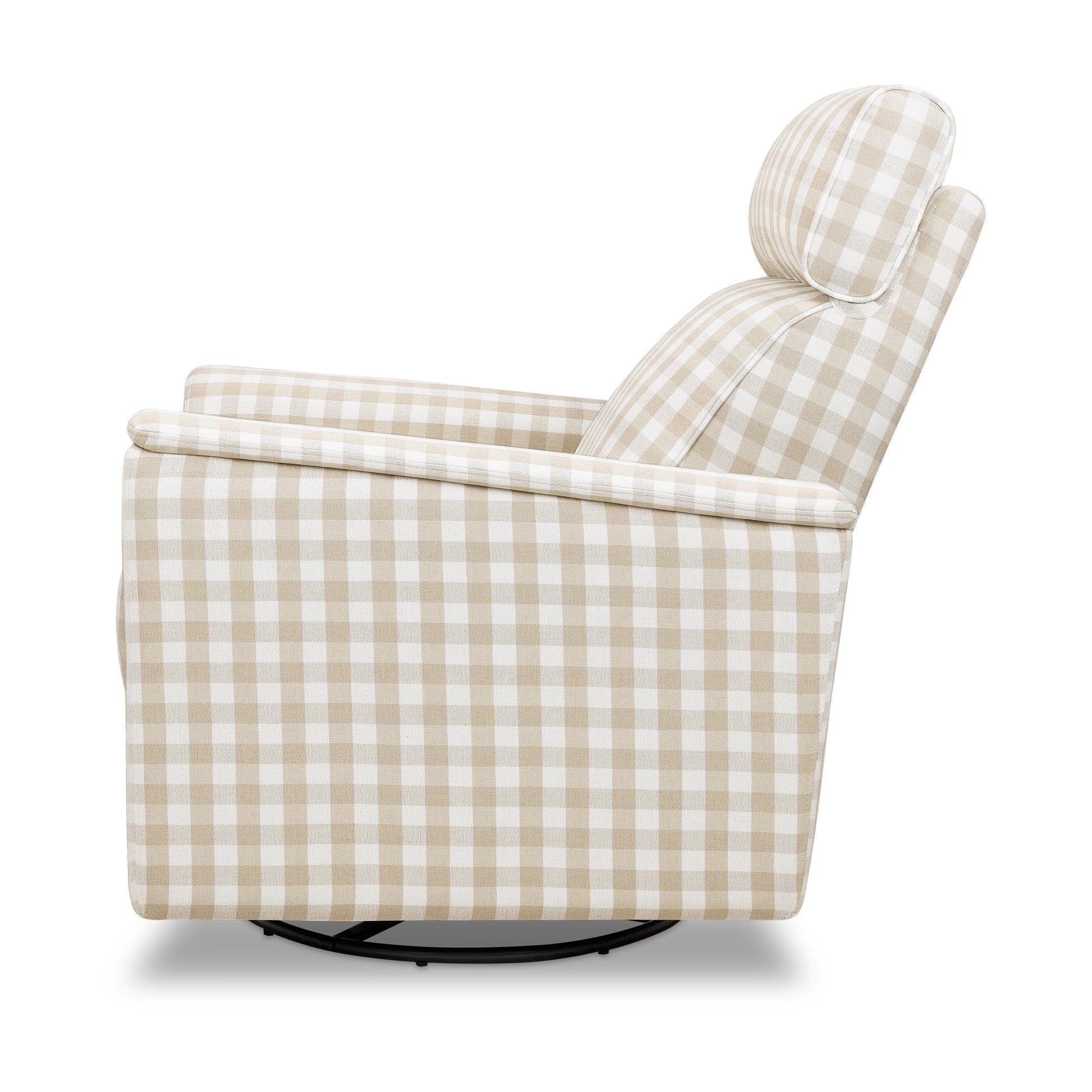 Namesake Willa Plus Electric Glider Recliner w/ Electric Headrest - Tan Gingham - M17186TGH