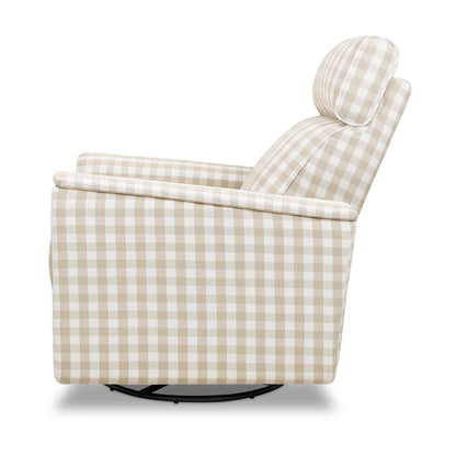 Namesake Willa Plus Electric Glider Recliner w/ Electric Headrest - Tan Gingham - M17186TGH