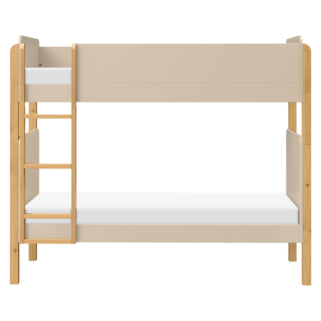 Babyletto TipToe Convertible Bunk Bed - Taupe/Honey