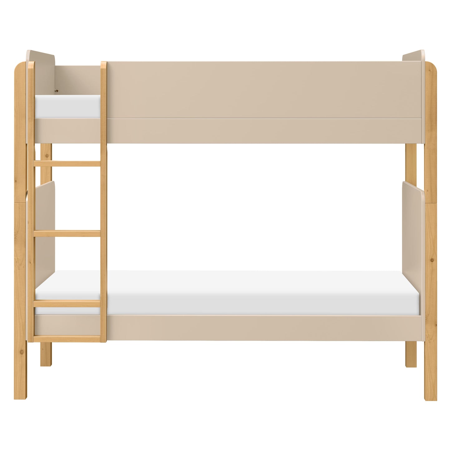 Babyletto TipToe Convertible Bunk Bed - Taupe/Honey