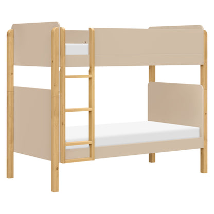 Babyletto TipToe Convertible Bunk Bed - Taupe/Honey