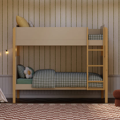 Babyletto TipToe Convertible Bunk Bed - Taupe/Honey