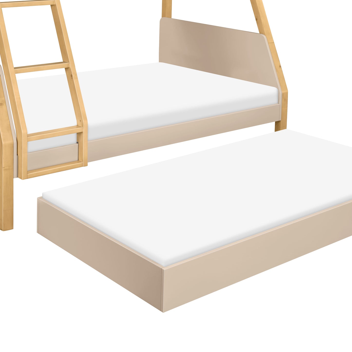 Babyletto TipToe Twin-Over-Full Bunk Bed - Taupe/Honey