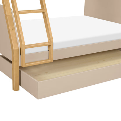 Babyletto TipToe Twin-Over-Full Bunk Bed - Taupe/Honey