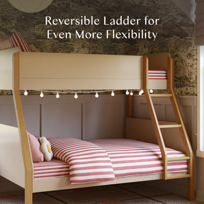 Babyletto TipToe Twin-Over-Full Bunk Bed - Taupe/Honey