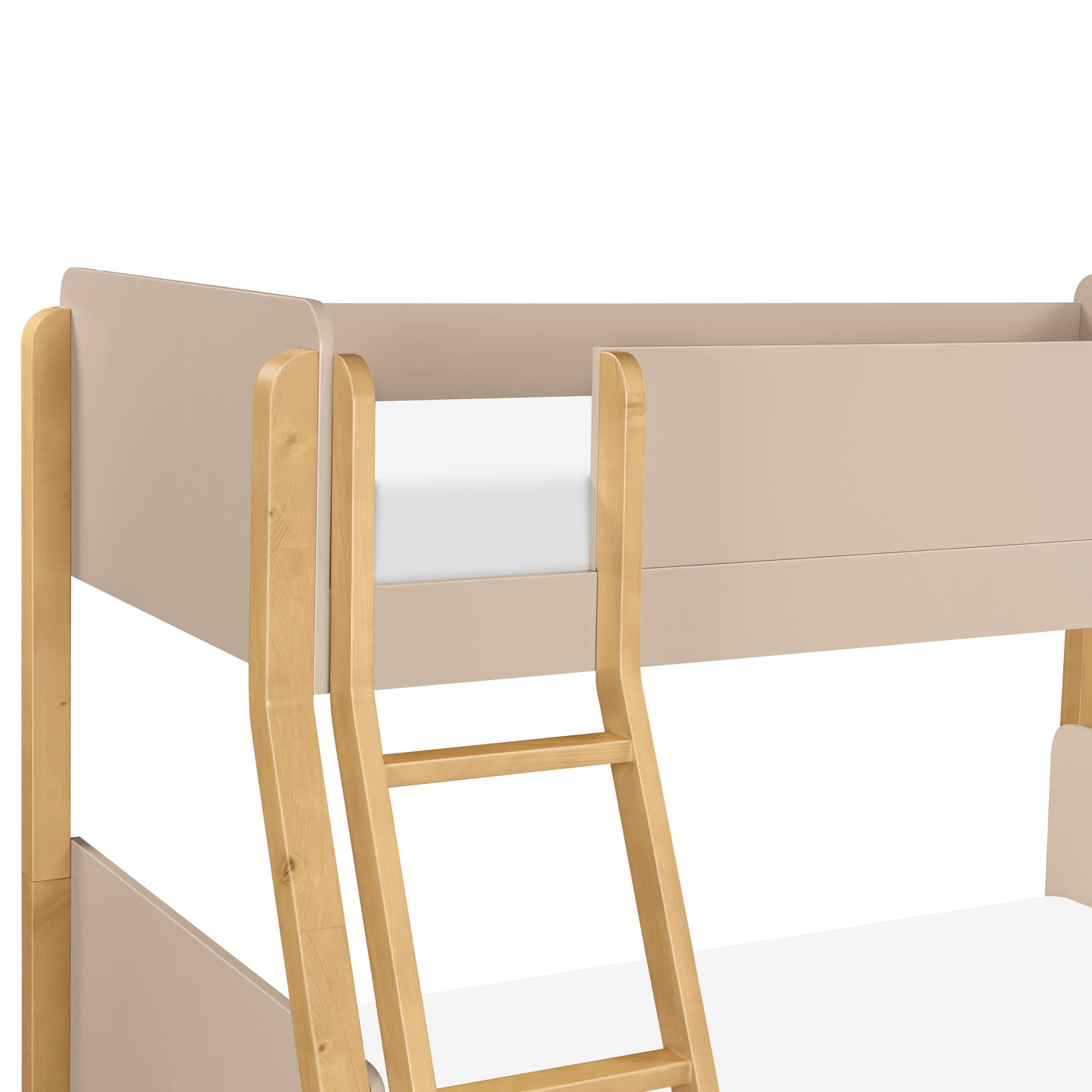 Babyletto TipToe Twin-Over-Full Bunk Bed - Taupe/Honey
