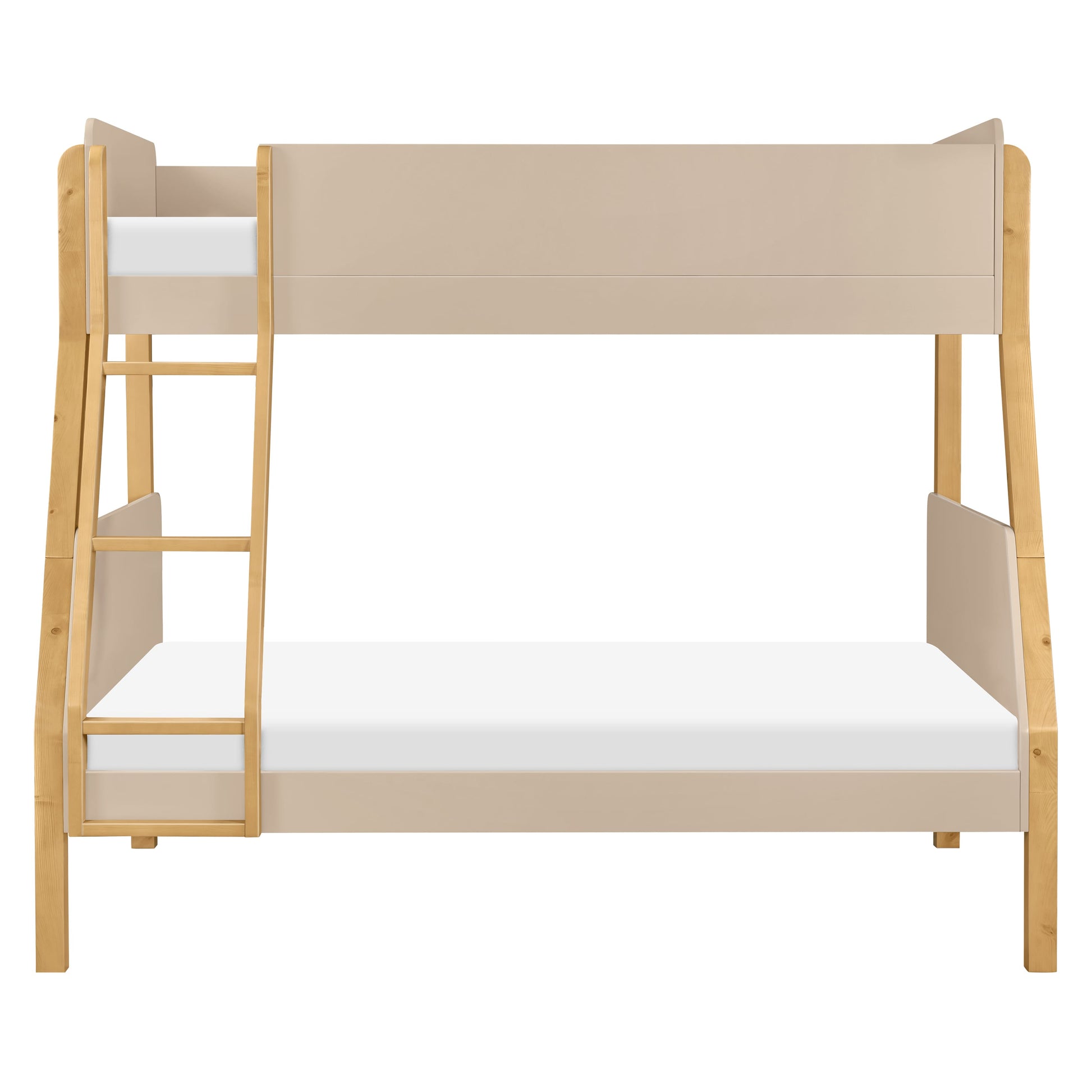 Babyletto TipToe Twin-Over-Full Bunk Bed - Taupe/Honey
