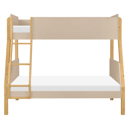 Babyletto TipToe Twin-Over-Full Bunk Bed - Taupe/Honey