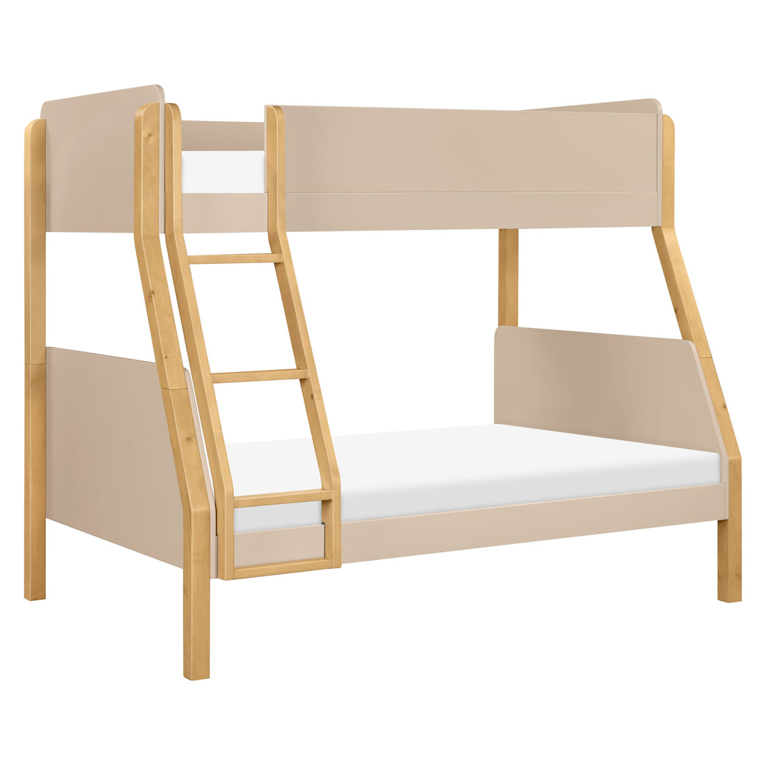 Babyletto TipToe Twin-Over-Full Bunk Bed - Taupe/Honey