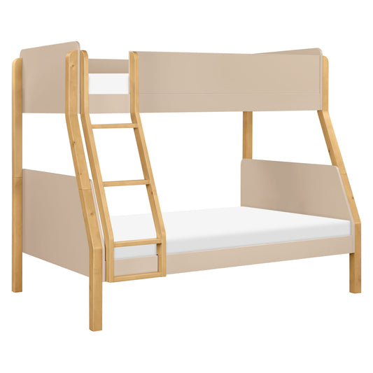 Babyletto TipToe Twin-Over-Full Bunk Bed - Taupe/Honey
