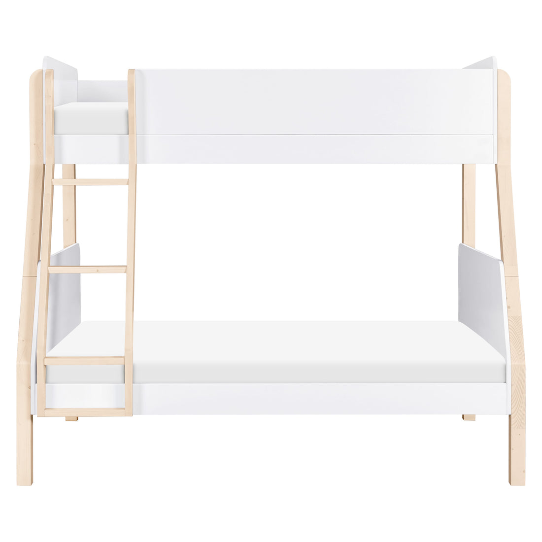 Babyletto TipToe Twin-Over-Full Bunk Bed - White/Washed Natural