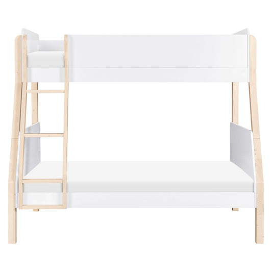 Babyletto TipToe Twin-Over-Full Bunk Bed - White/Washed Natural