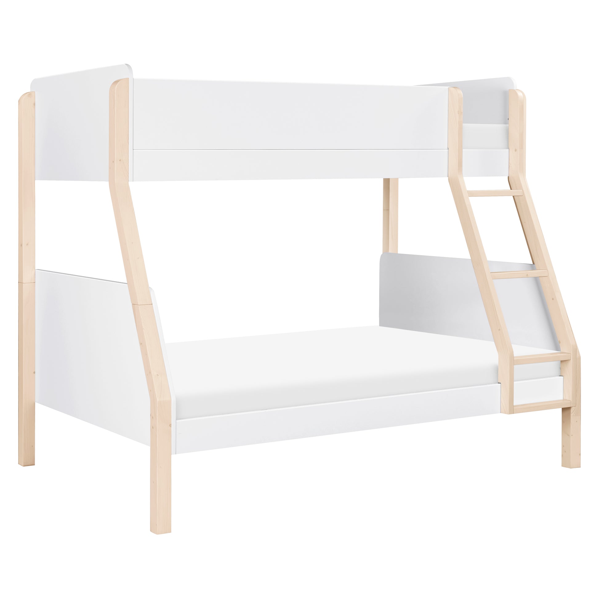 Babyletto TipToe Twin-Over-Full Bunk Bed - White/Washed Natural