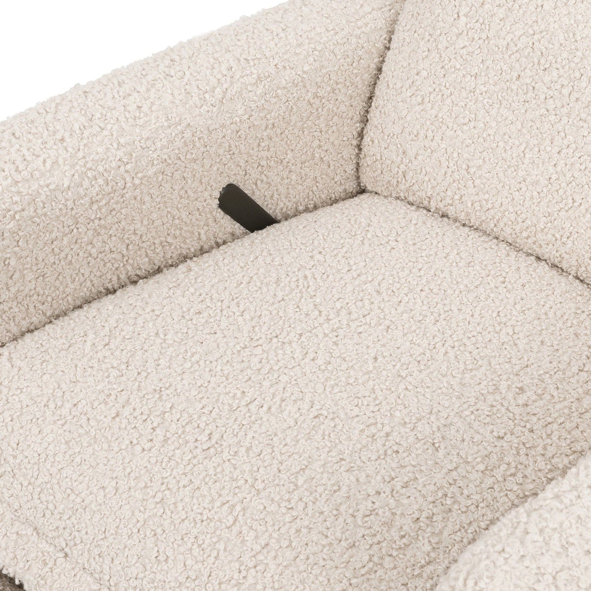 Babyletto Cali Flange Gliding Swivel Recliner - Almond Teddy Loop - M20977AT