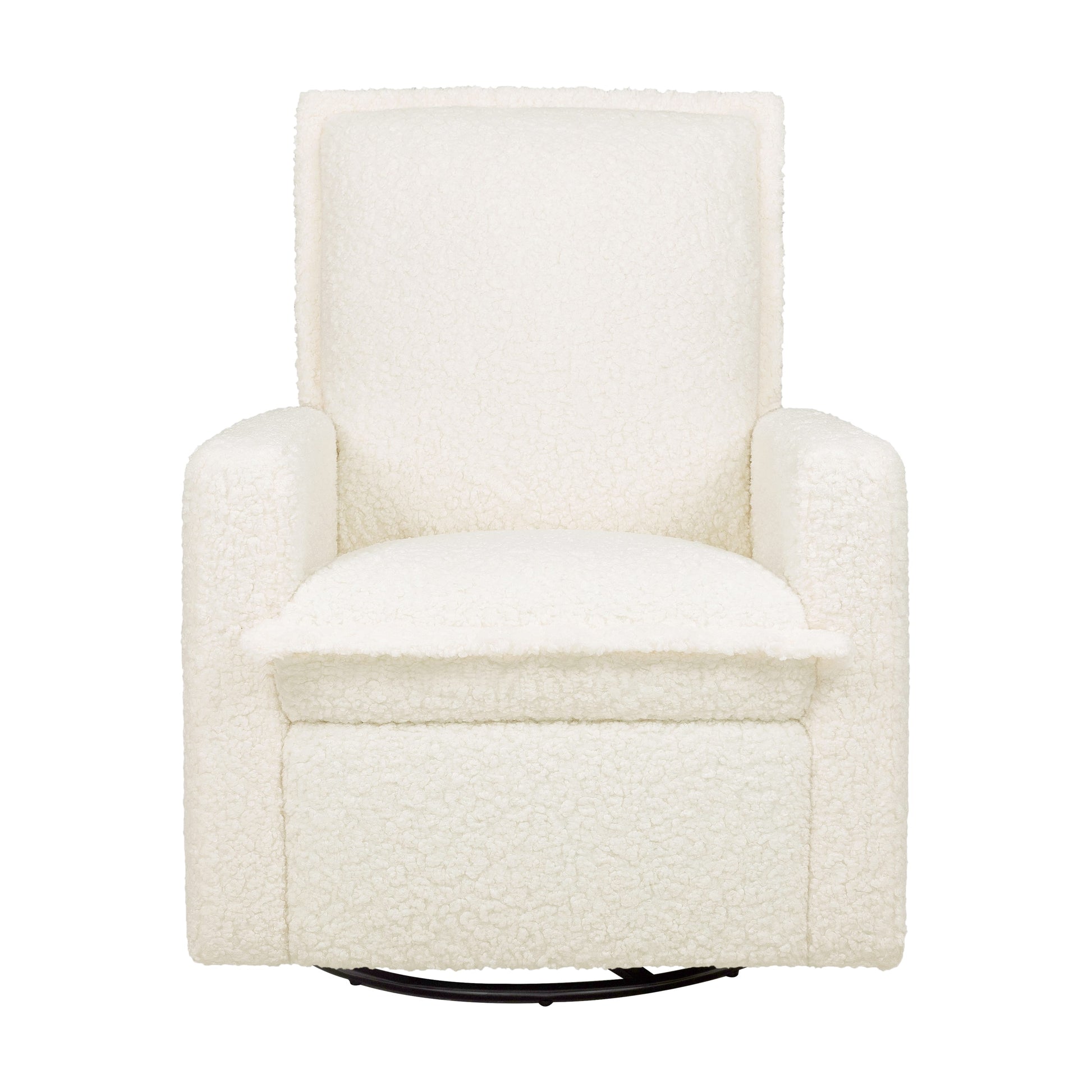 Babyletto Cali Flange Recliner and Swivel Glider - Cream Shearling