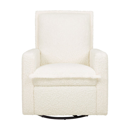 Babyletto Cali Flange Recliner and Swivel Glider - Cream Shearling