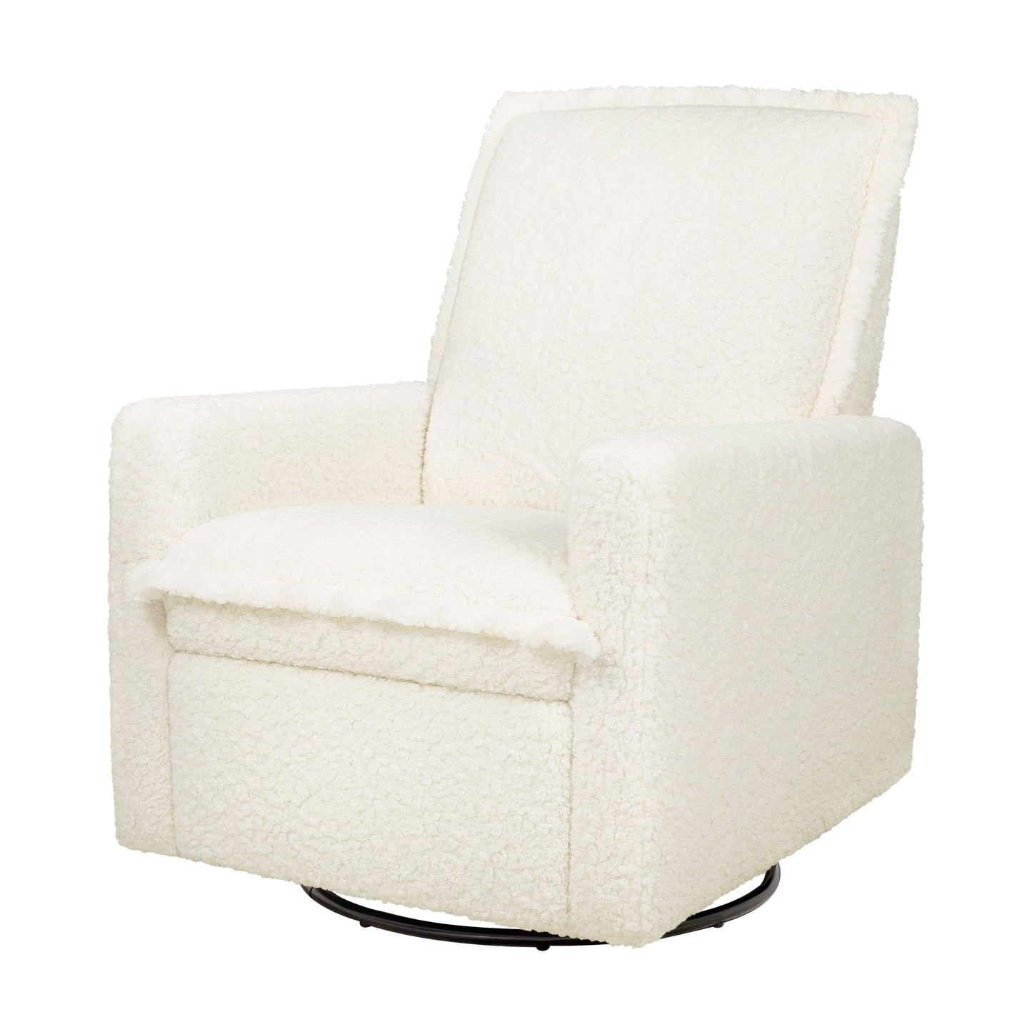 Babyletto Cali Flange Recliner and Swivel Glider - Cream Shearling