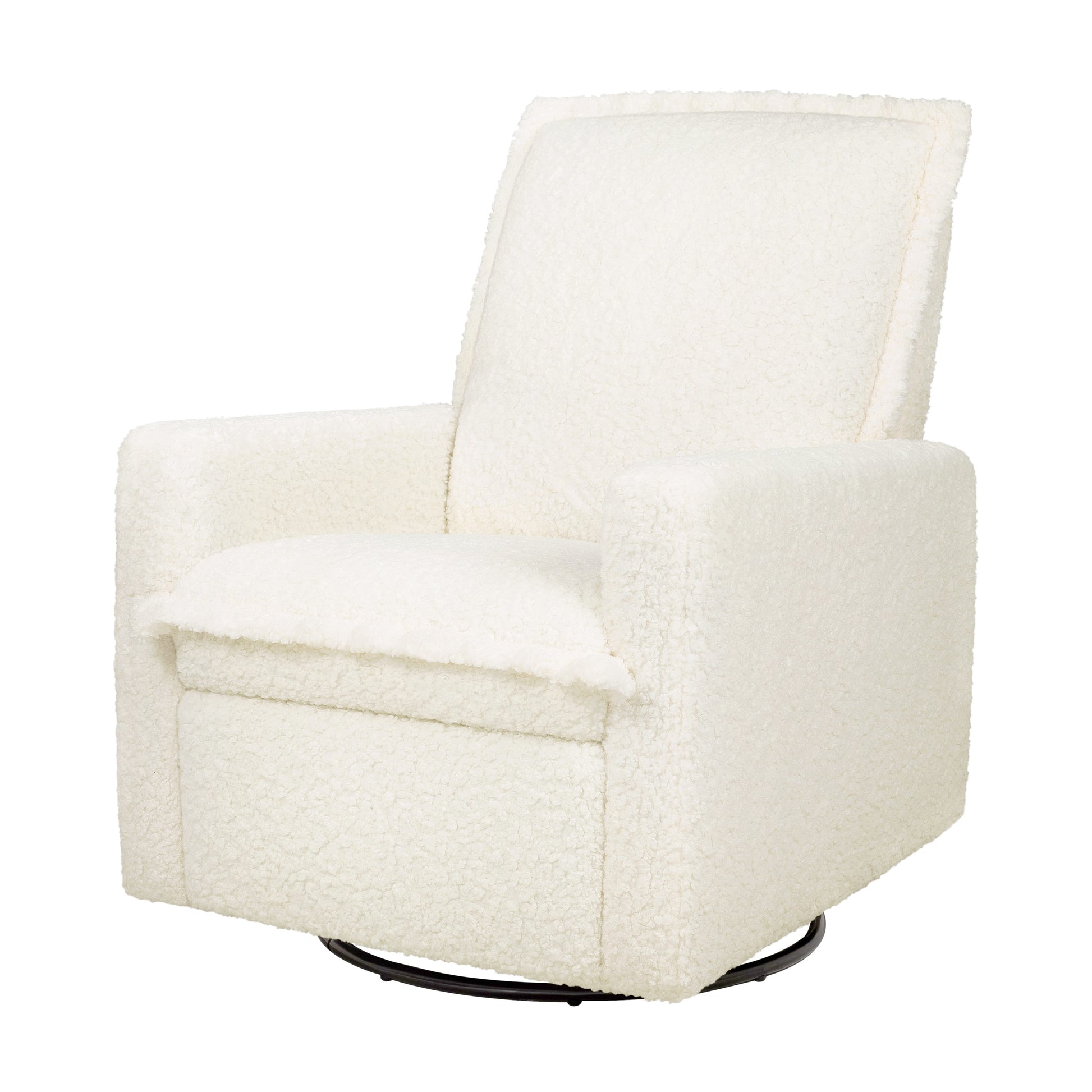 Babyletto Cali Flange Recliner and Swivel Glider - Cream Shearling
