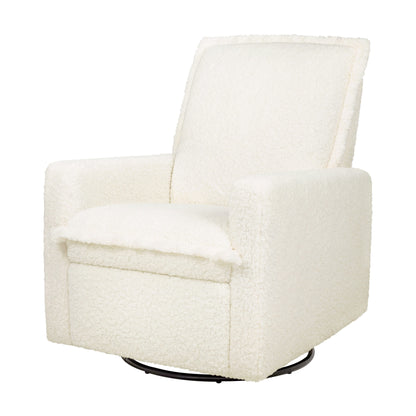 Babyletto Cali Flange Recliner and Swivel Glider - Cream Shearling