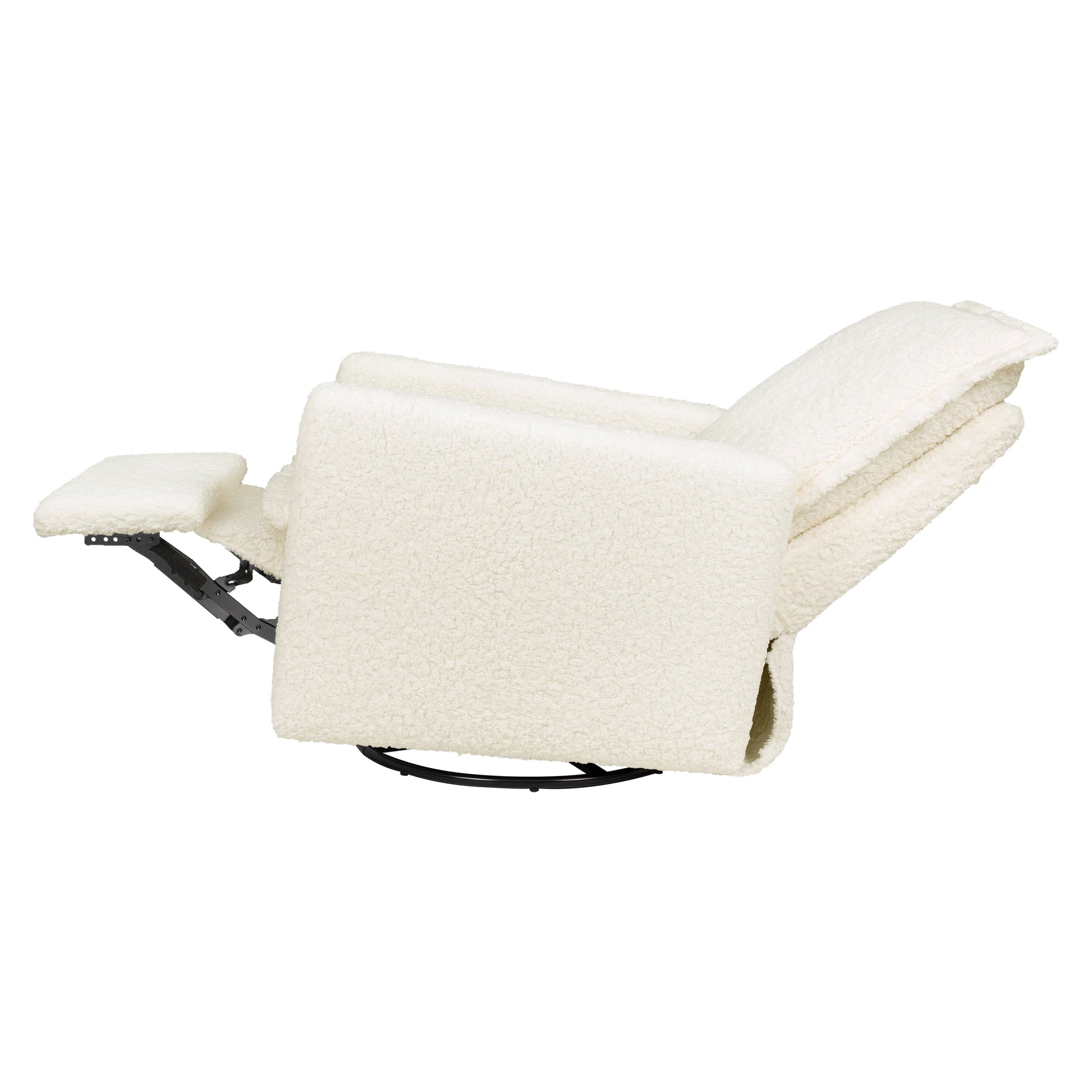 Babyletto Cali Flange Recliner and Swivel Glider - Cream Shearling