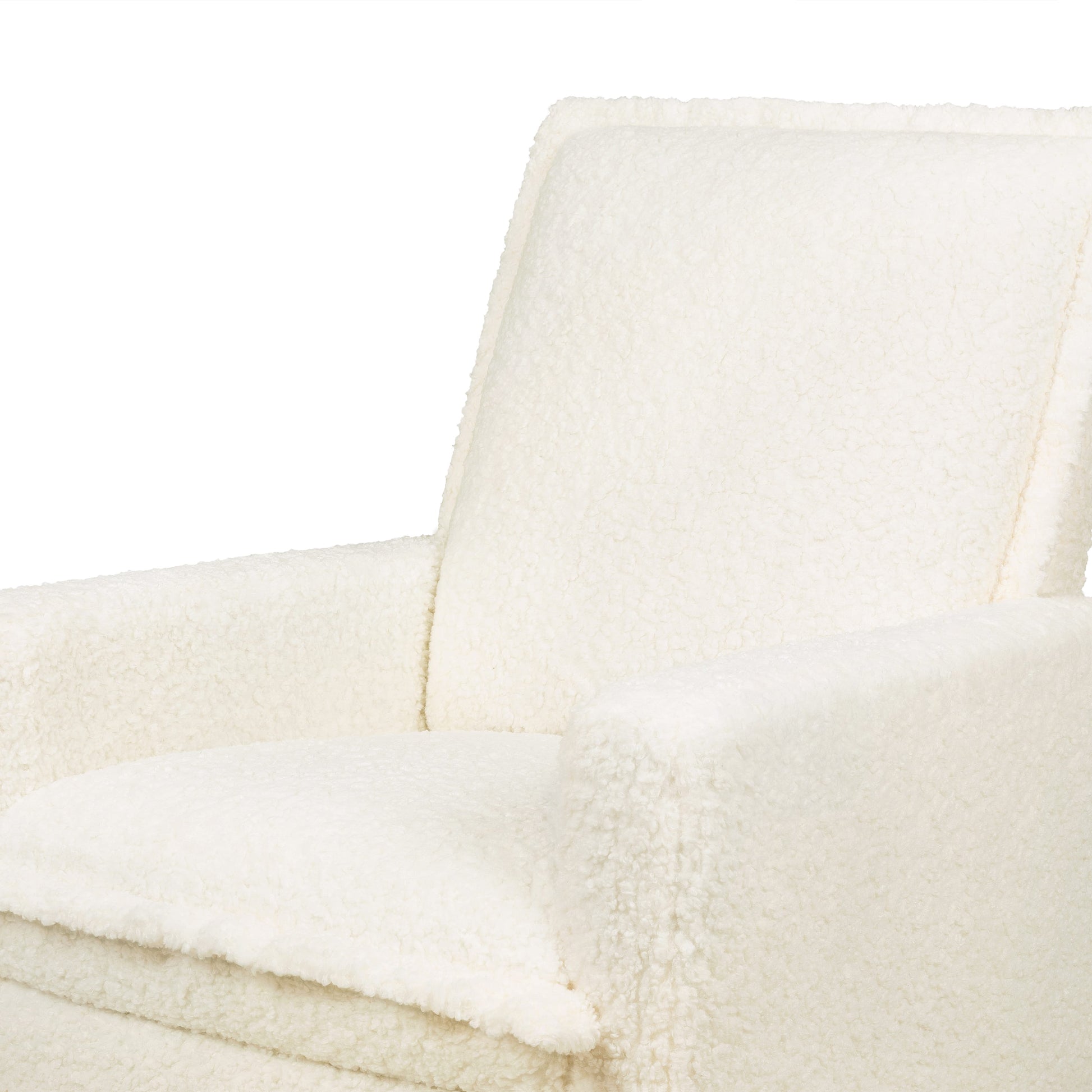 Babyletto Cali Flange Recliner and Swivel Glider - Cream Shearling