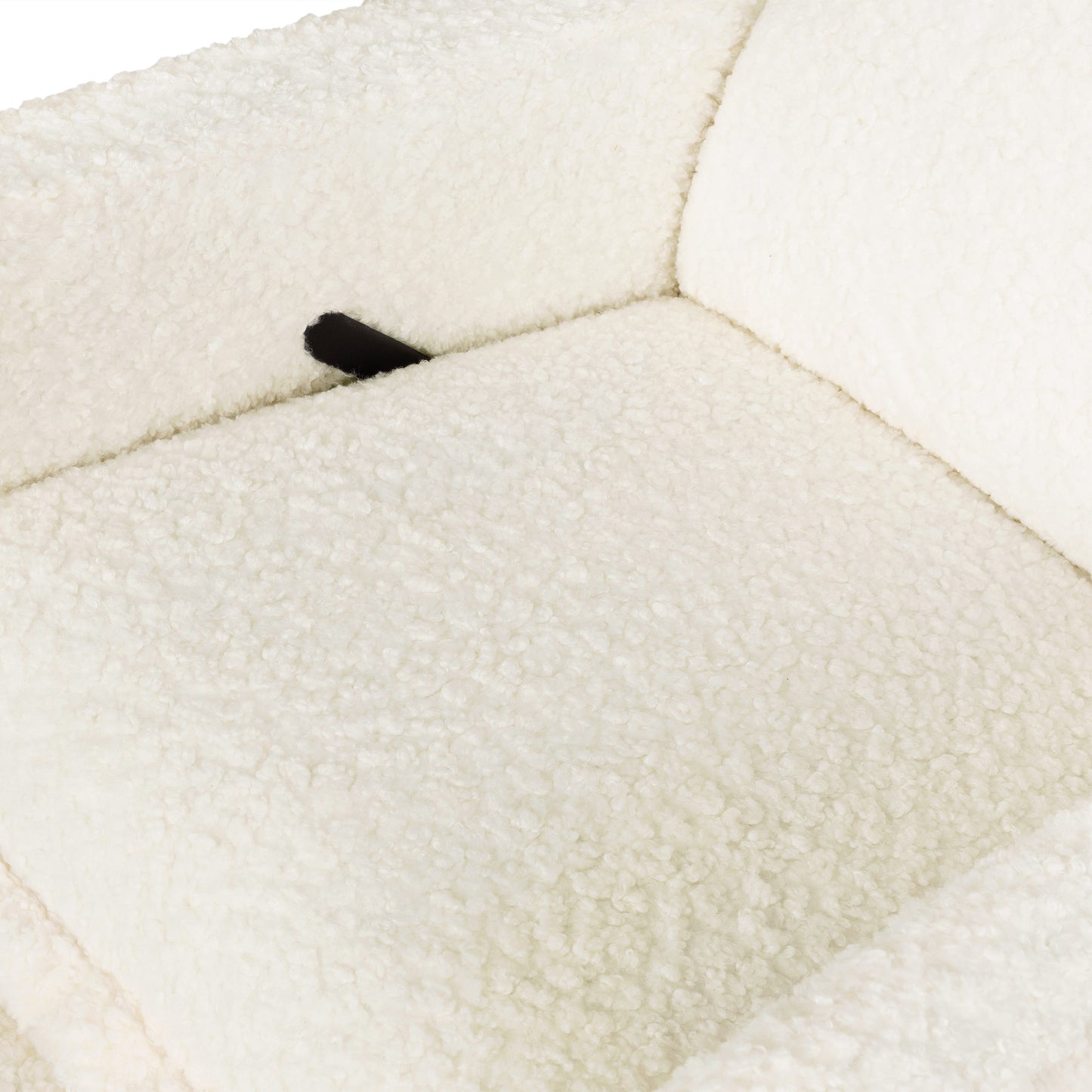 Babyletto Cali Flange Recliner and Swivel Glider - Cream Shearling