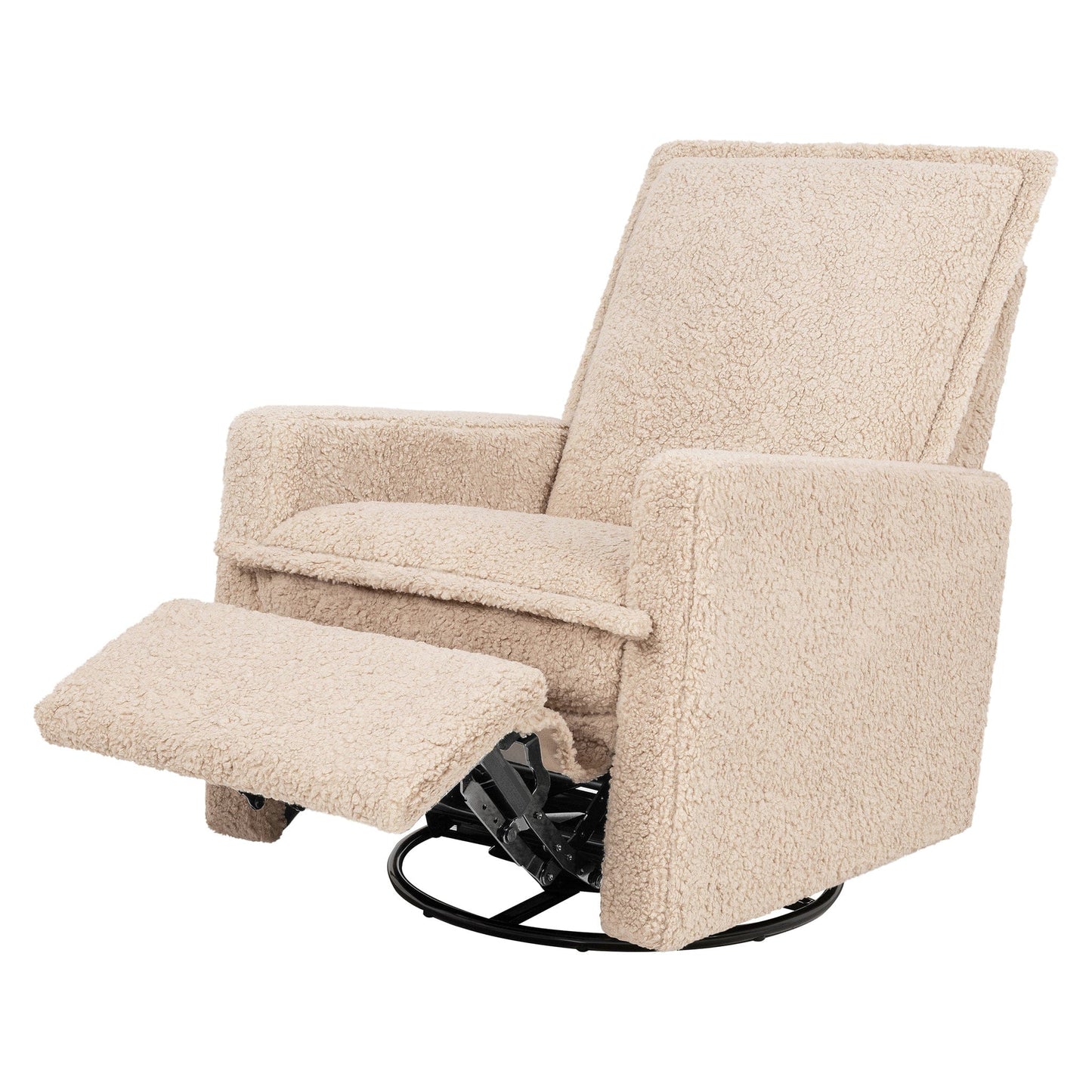 Babyletto Cali Flange Gliding Swivel Recliner - Chai Shearling - M20977CSG