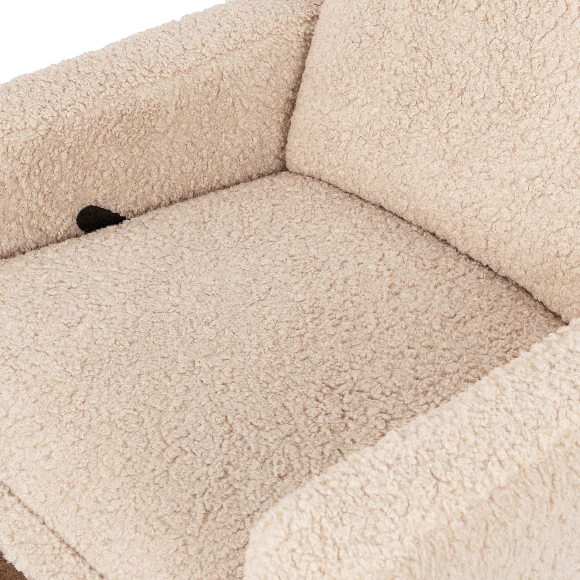 Babyletto Cali Flange Gliding Swivel Recliner - Chai Shearling - M20977CSG