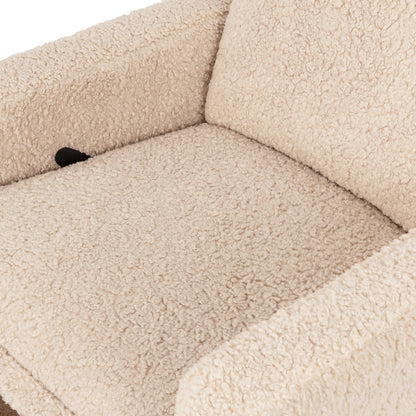 Babyletto Cali Flange Gliding Swivel Recliner - Chai Shearling - M20977CSG