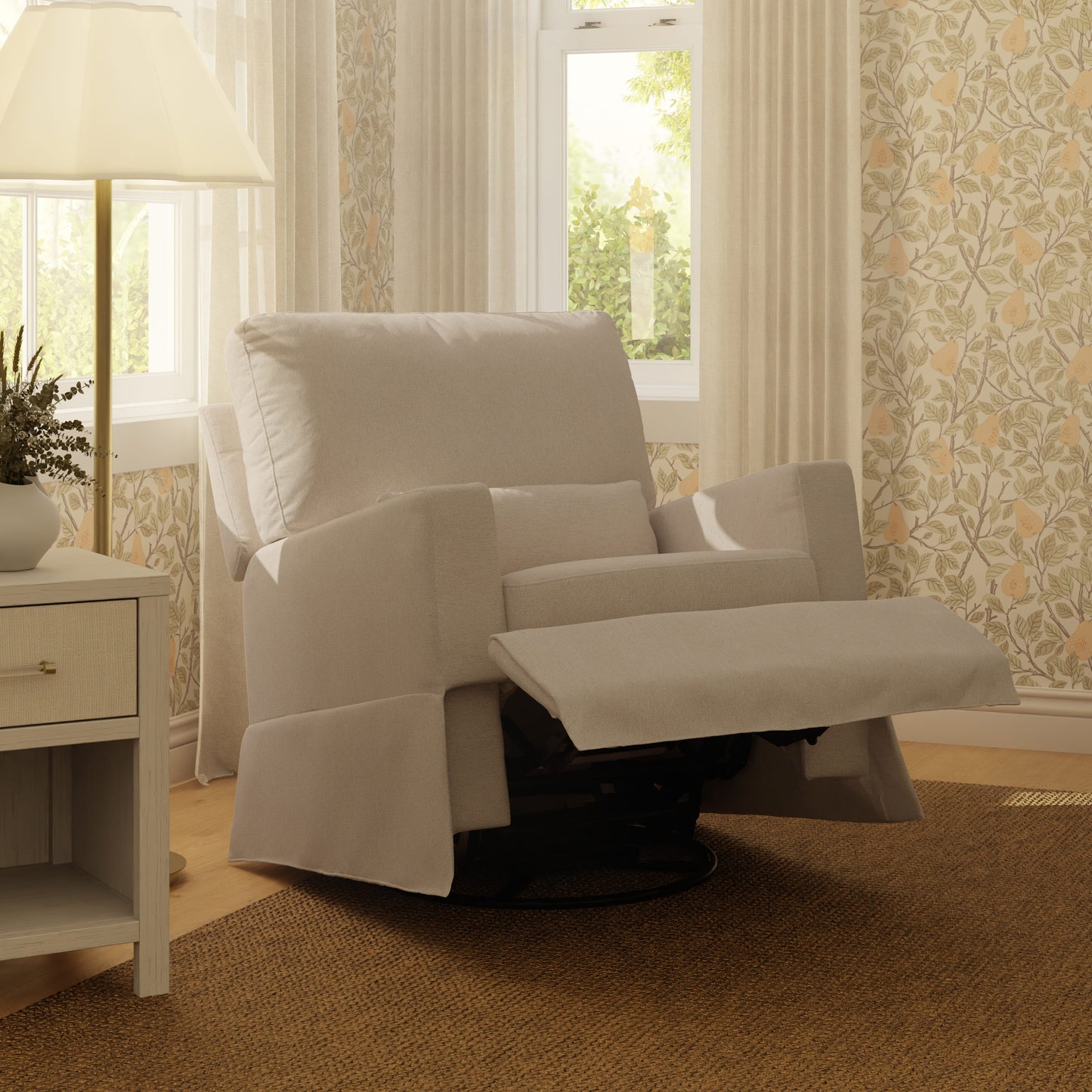 Namesake Crawford Recliner and Swivel Glider - Performance Beach Eco-Weave