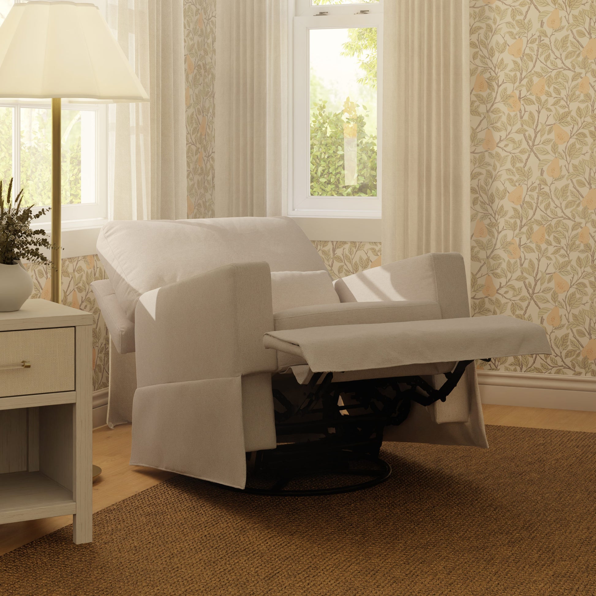 Namesake Crawford Recliner and Swivel Glider - Performance Beach Eco-Weave