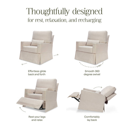Namesake Crawford Recliner and Swivel Glider - Performance Beach Eco-Weave