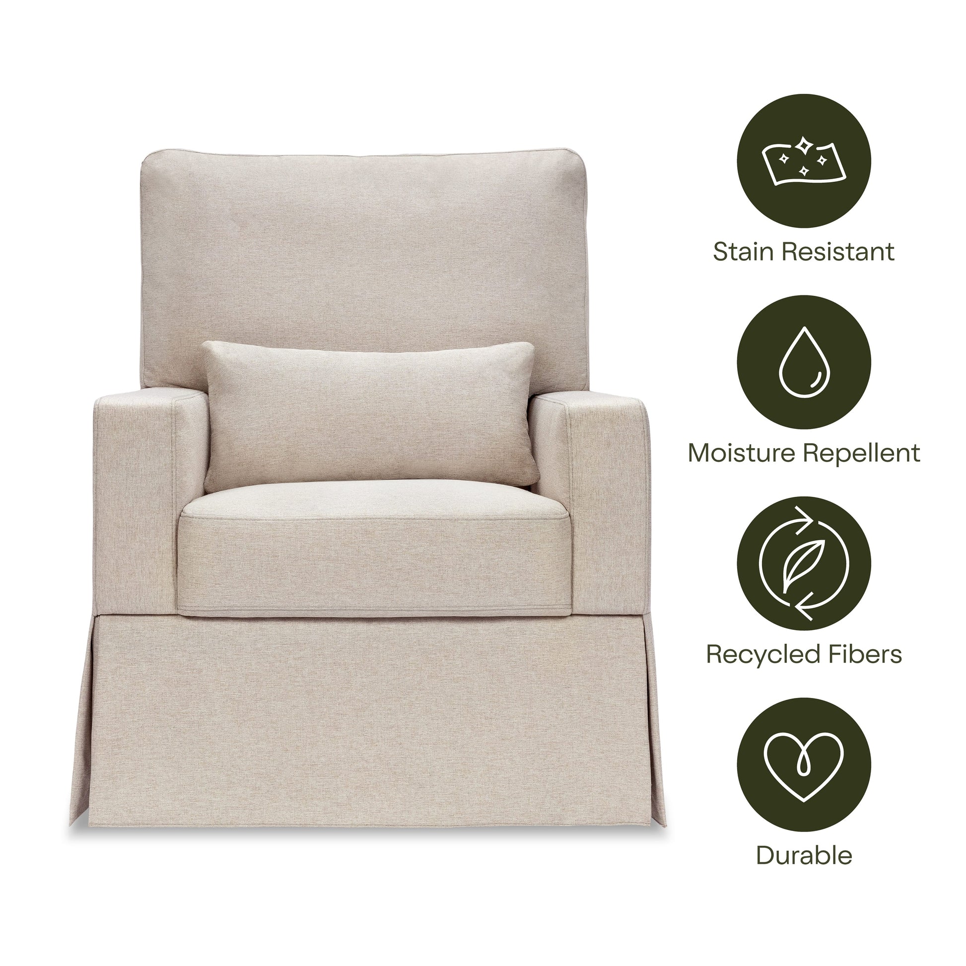 Namesake Crawford Recliner and Swivel Glider - Performance Beach Eco-Weave