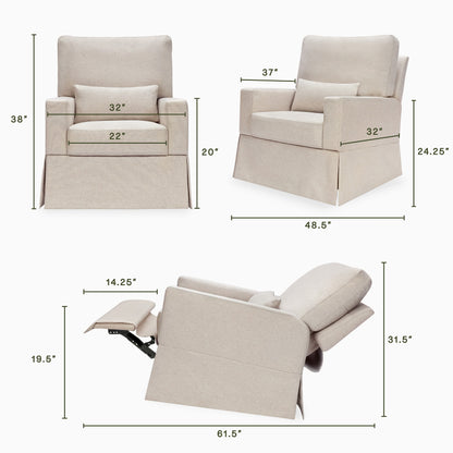 Namesake Crawford Recliner and Swivel Glider - Performance Beach Eco-Weave