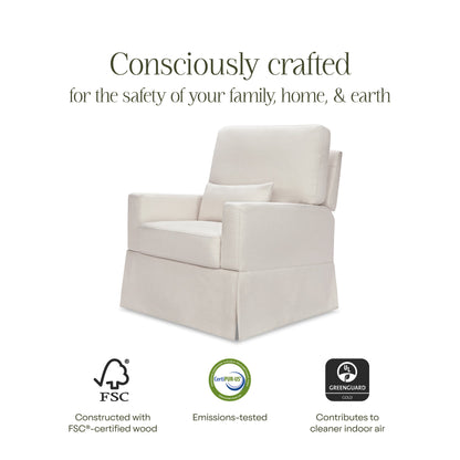 Namesake Crawford Recliner and Swivel Glider - Performance Cream Eco-Weave