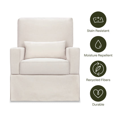 Namesake Crawford Recliner and Swivel Glider - Performance Cream Eco-Weave