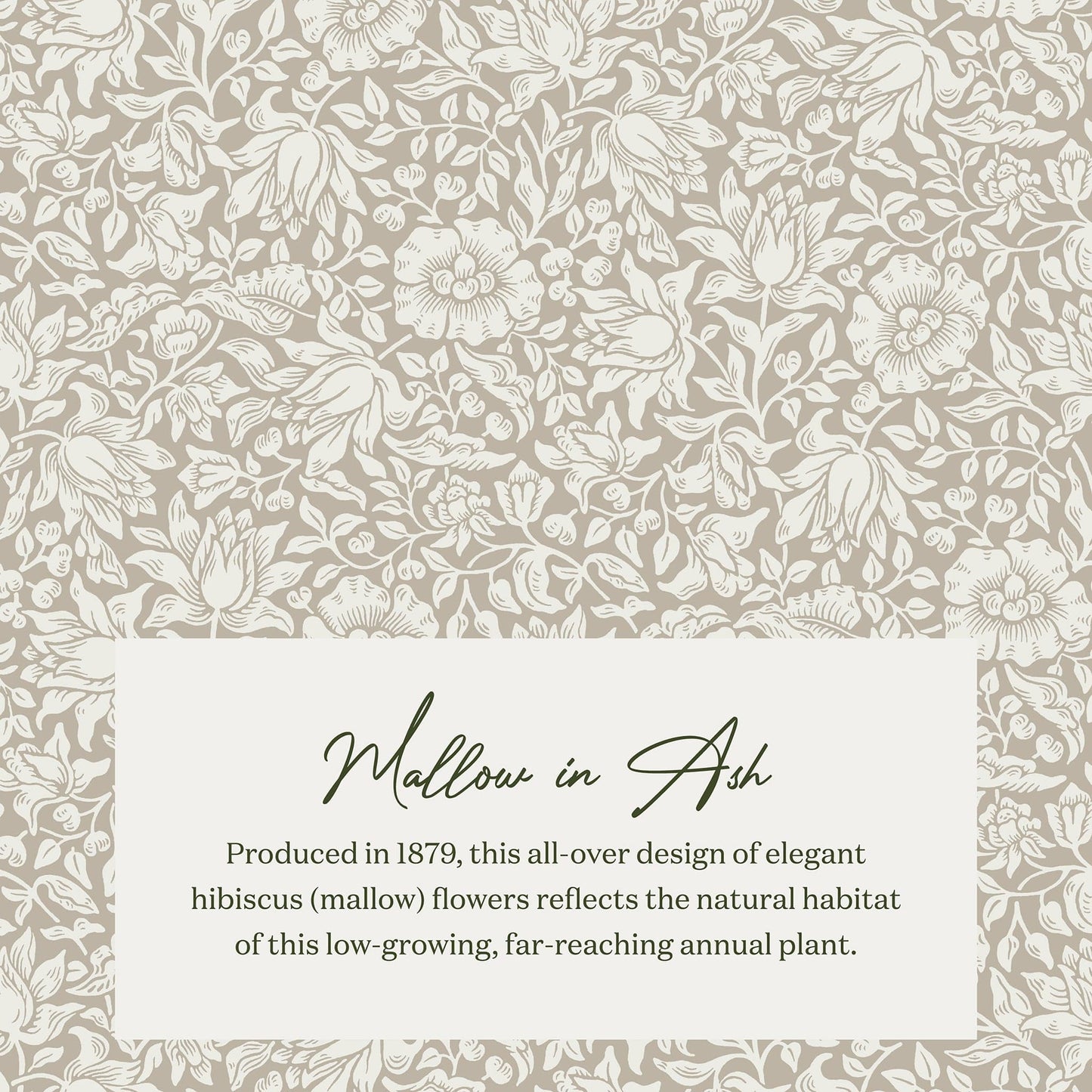 Morris & Co. x Namesake Crawford Gliding Ottoman - Mallow in Ash - M21785MA