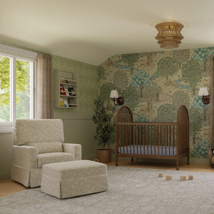 Morris & Co. x Namesake Crawford Gliding Ottoman - Mallow in Ash - M21785MA