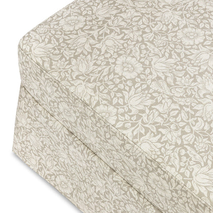 Morris & Co. x Namesake Crawford Gliding Ottoman - Mallow in Ash - M21785MA