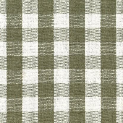 Namesake Crawford Pillowback Comfort Swivel Glider - Moss Green Gingham