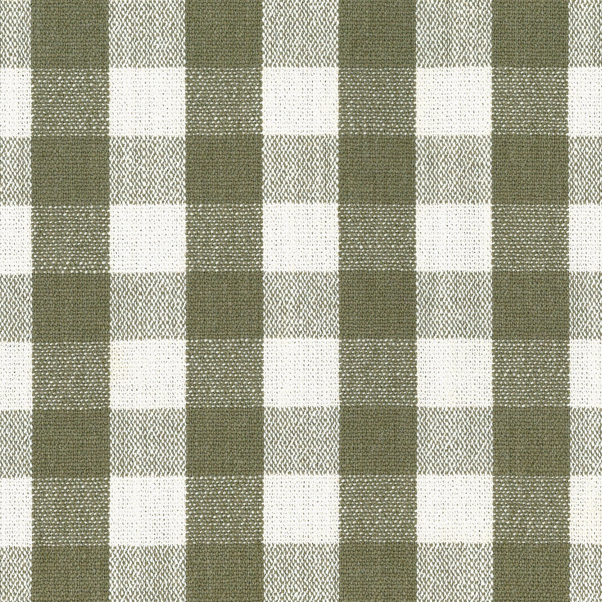 Namesake Crewe Recliner and Swivel Glider - Moss Green Gingham with Light Wood Base
