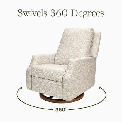 Morris & Co. x Namesake Crewe Swivel Glider Recliner - Mallow in Ash - M22287MADB