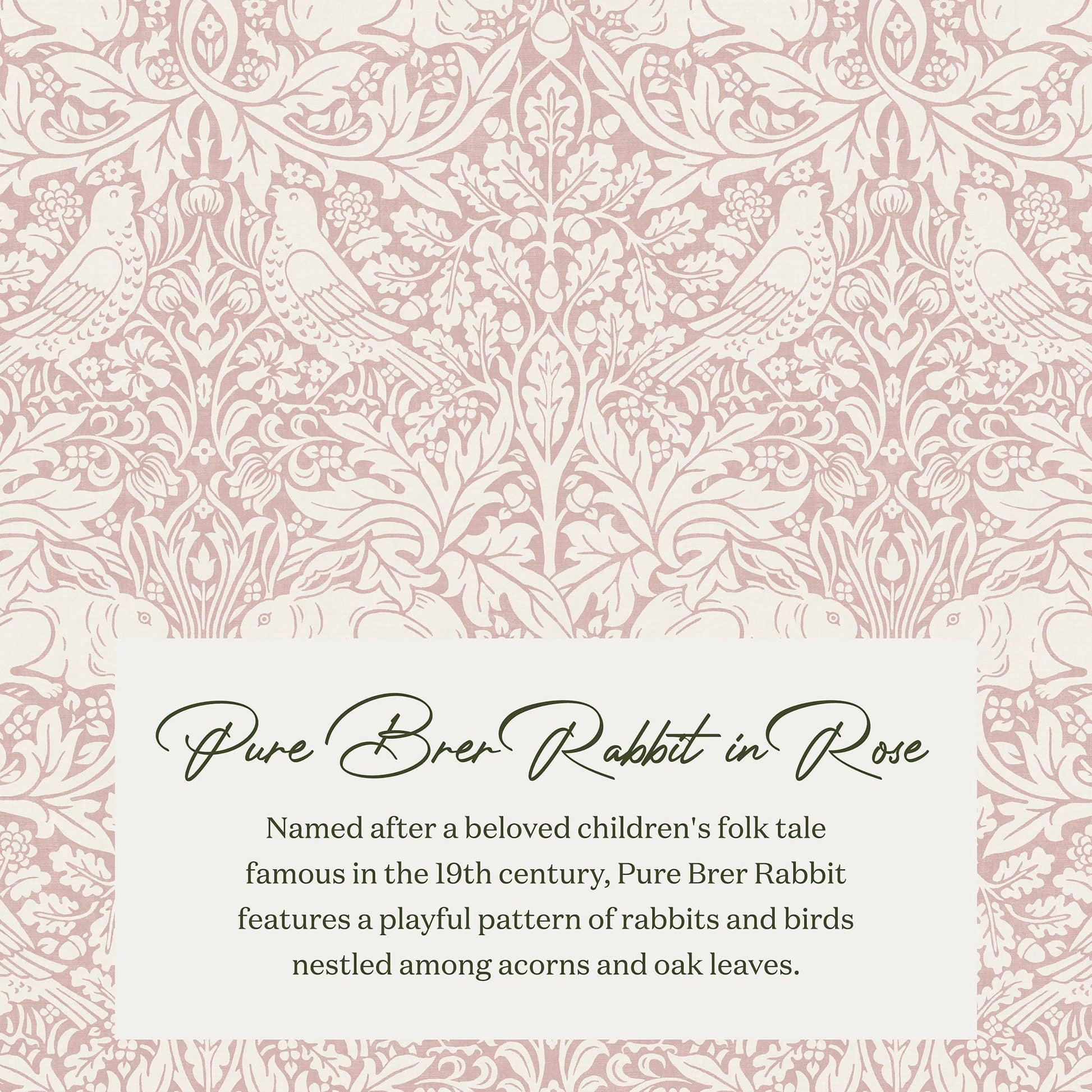 Morris & Co. x Namesake Crewe Swivel Glider Recliner - Pure Brer Rabbit in Rose - M22287PBRRDB