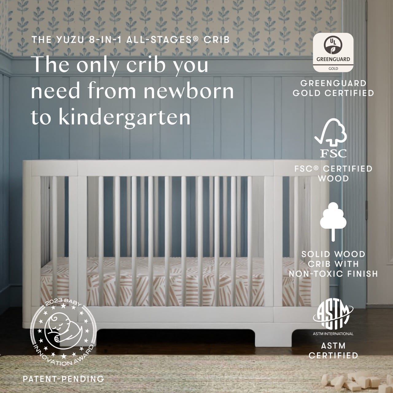 Babyletto Yuzu 8-in-1 Convertible Crib with All-Stages Conversion