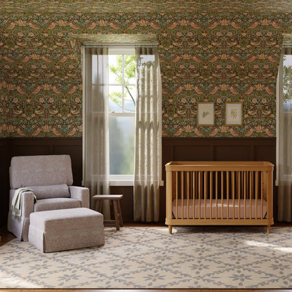 Namesake Marin w/ Cane 3-in-1 Convertible Crib - Honey / Honey Cane - M23701HYHC