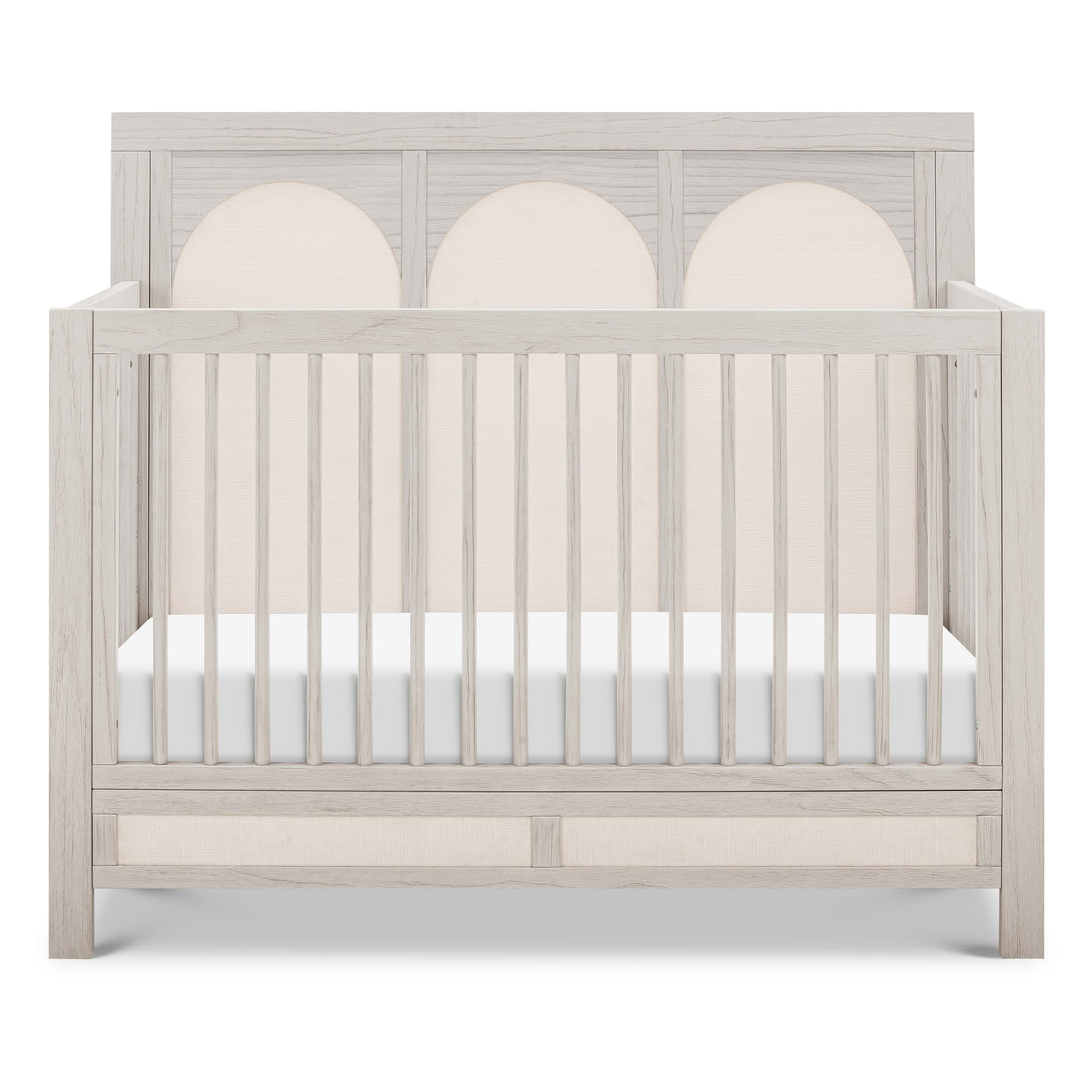 Namesake Eloise 4-in-1 Convertible Crib - White Driftwood and Performance Pearl Eco-Weave