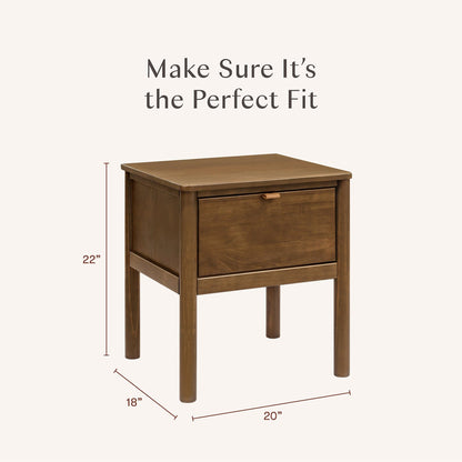 Babyletto Bondi Assembled Nightstand - Natural Walnut - M25960NL