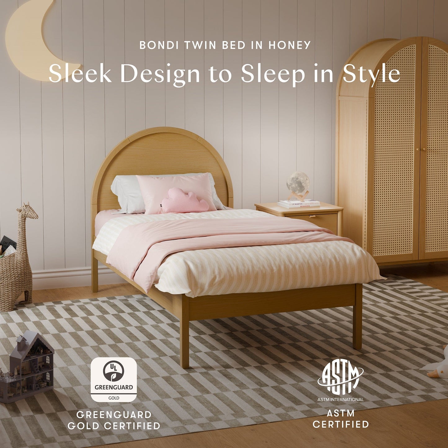 Babyletto Bondi Twin Bed - Honey - M25969HY