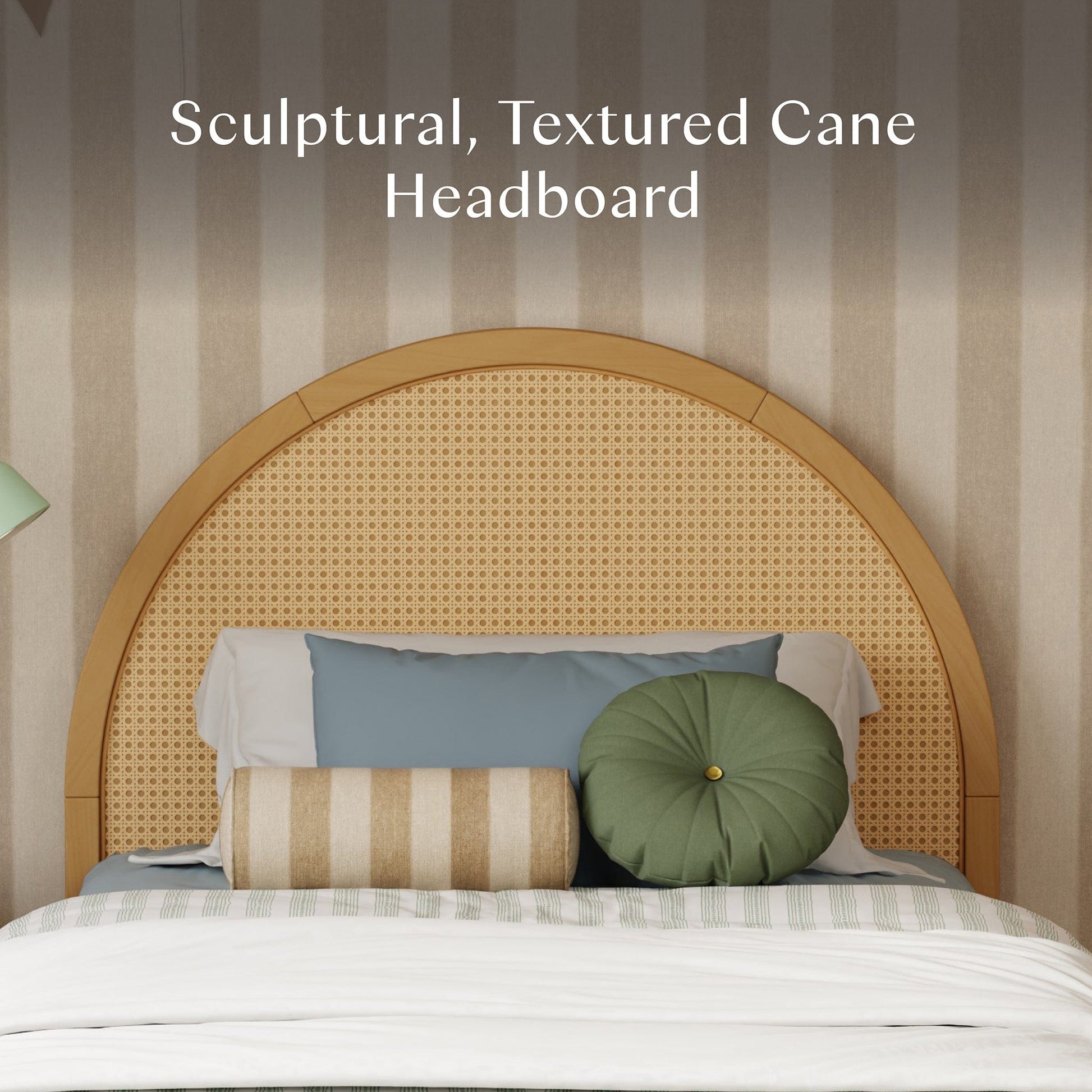 Babyletto Bondi Cane Twin Bed - Honey with Natural Cane - M25969HYNC