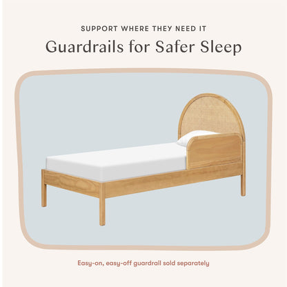 Babyletto Bondi Cane Twin Bed - Honey with Natural Cane - M25969HYNC